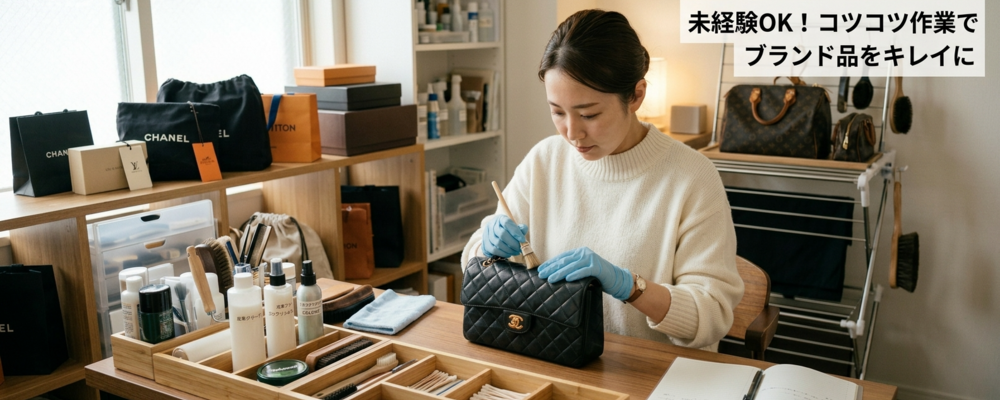 【アルバイト】接客なしでコツコツ作業！ブランド品をキレイにする軽作業スタッフ | 株式会社K-ブランドオフ