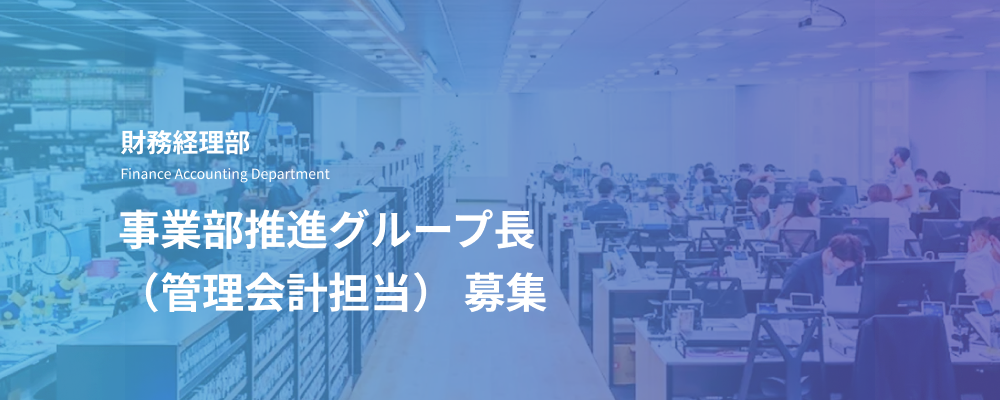 事業部推進グループ長｜管理会計担当 | デジタルデータソリューション株式会社