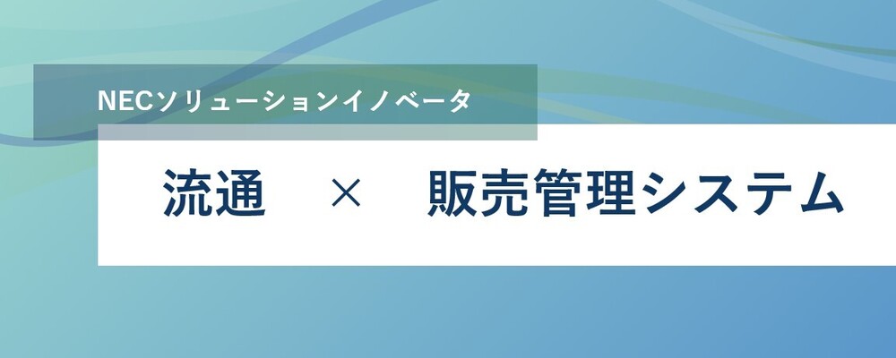 [EP116]＜リーダー候補＞地域SMEの販売管理システムのパッケージ提案・導入 | NECソリューションイノベータ株式会社