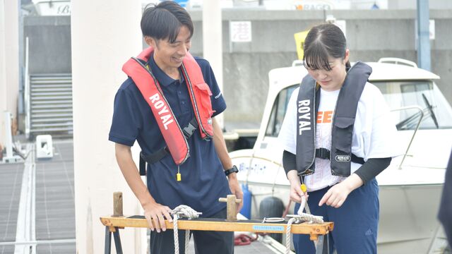 ロープワークもしっかり教えます！
