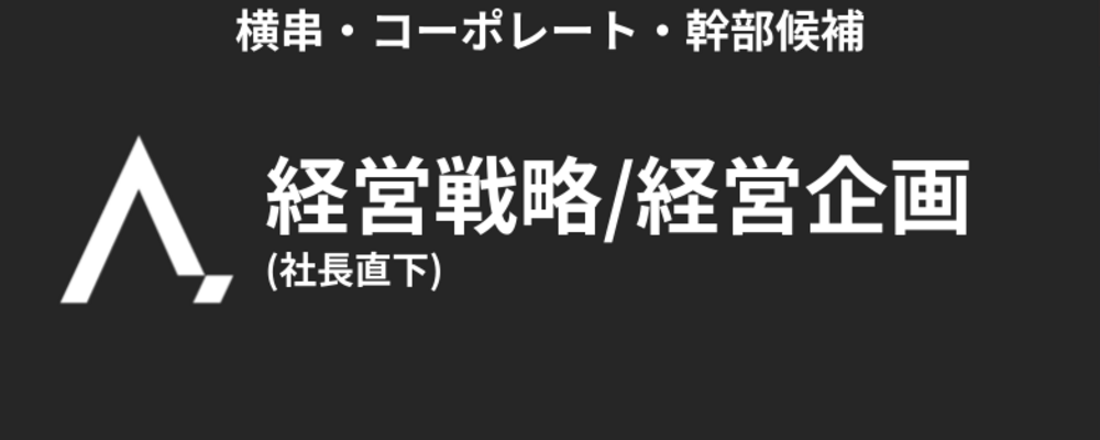 【社長直下】経営戦略/経営企画担当 | 株式会社エイジレス