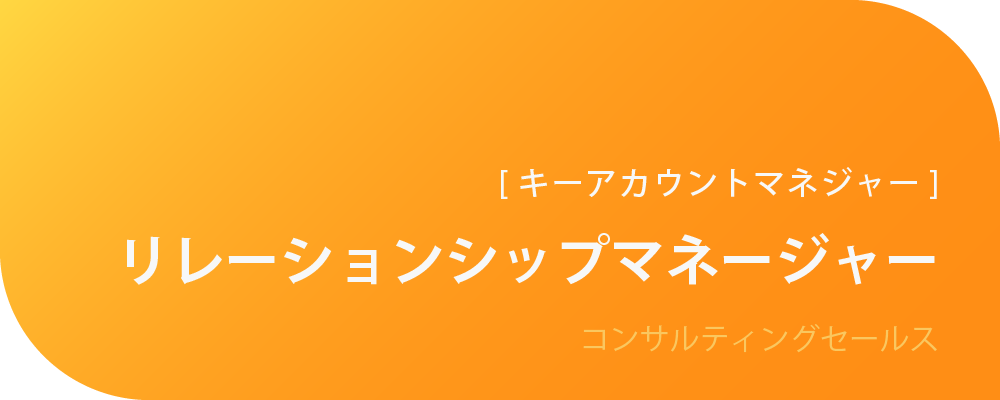 リレーションシップマネージャー（キーアカウントマネジャー） | 株式会社ボルテックス