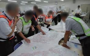自治体で災害時を想定した図上訓練