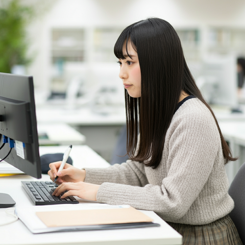 会話も多いですが、集中するときは真剣モード