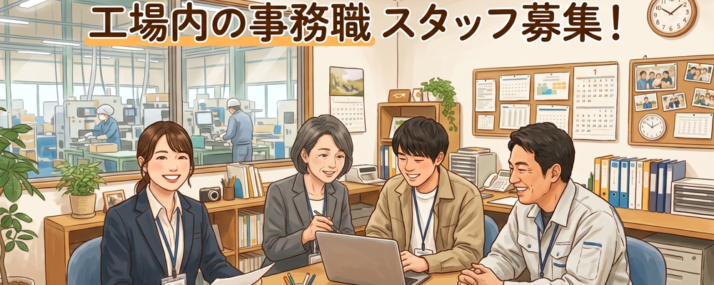 （MWF）事務職／ 工場にて生産管理事務※北海道工場勤務 | コーンズグループ