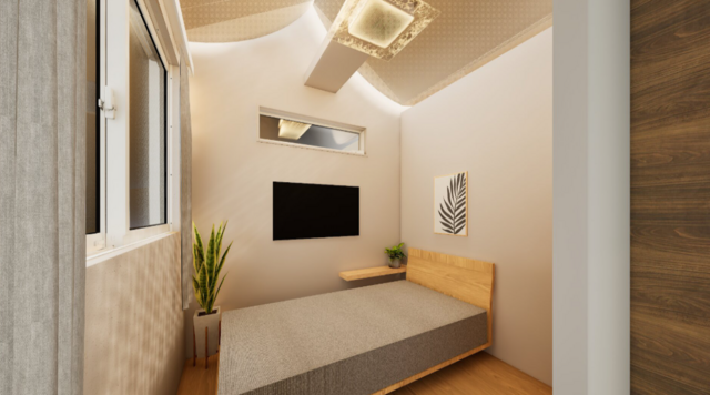 大阪万博：睡眠の疑似体験ができるブースの内観