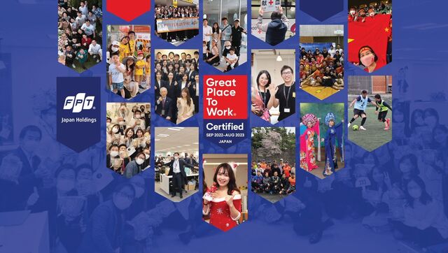 FPT Japan is recognized by Great Place to Work® as one of the great workplaces in Japan