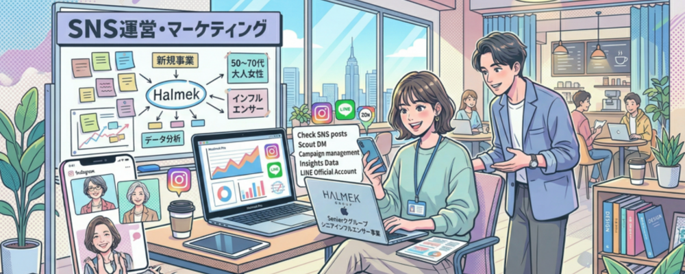 【東京　学生歓迎】シニアインフルエンサー事業　運営アルバイト | 株式会社ハルメクホールディングス