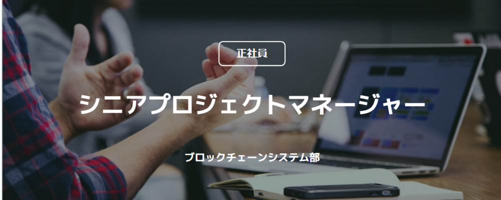 【正社員】シニアプロジェクトマネージャー（ブロックチェーンシステム部） | コインチェック株式会社