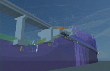 橋梁～トンネル計画部の準3次元地盤モデル（山口県）
