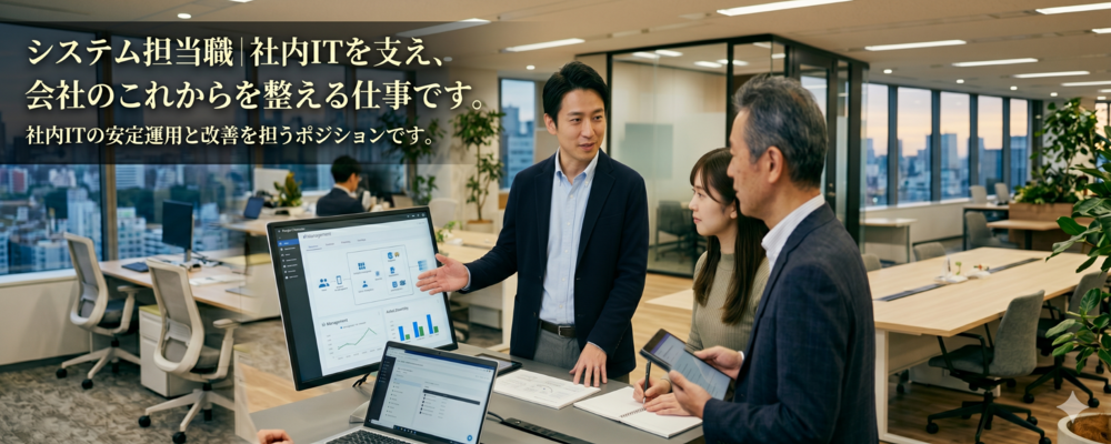 【社内SE・情報システム担当】高齢者向け分譲マンション『中楽坊』を支える社内IT運用職｜会社のこれからを整えながら、運用・改善・仕組みづくりに幅広く関われる仕事です！ | ハイネスコーポレーション株式会社
