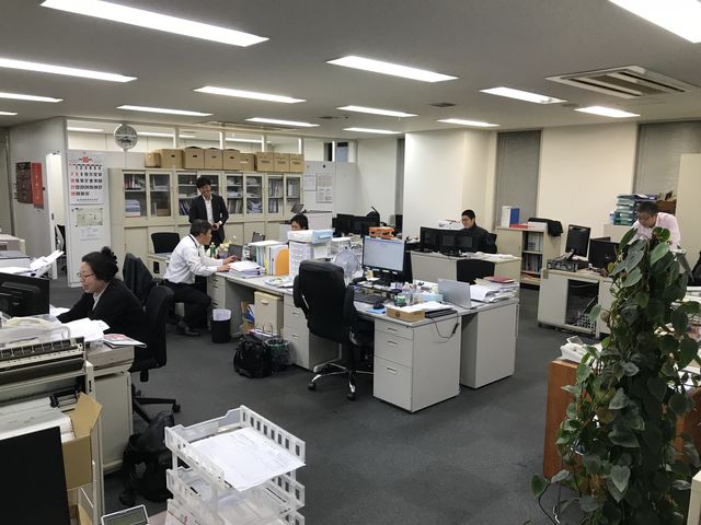 名古屋支店の事務所風景です。
