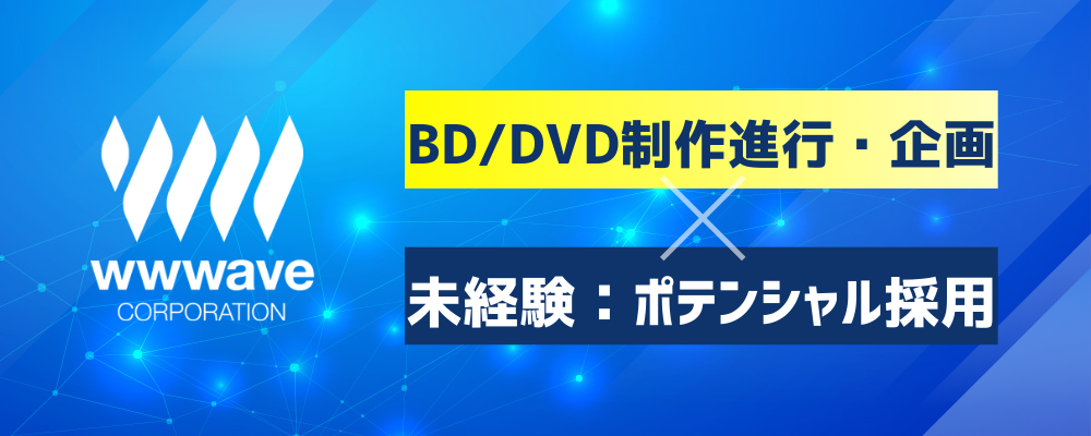 自社アニメ作品のパッケージ化制作進行 | 株式会社ウェイブ