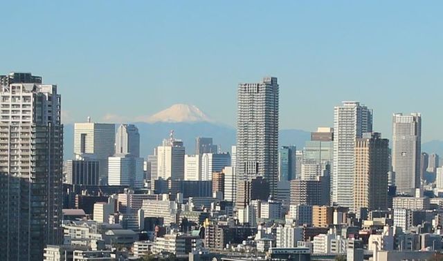 当社のオフィスからみた風景です。富士山も見えます。